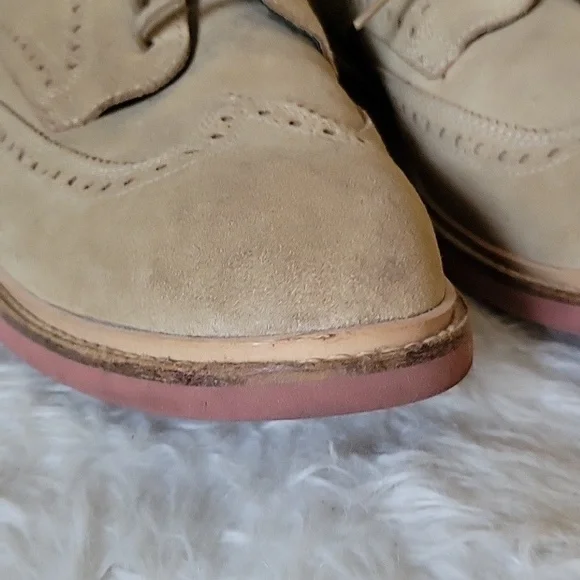 Cole Haan Tan Suede Oxfords - Picture 4 of 12